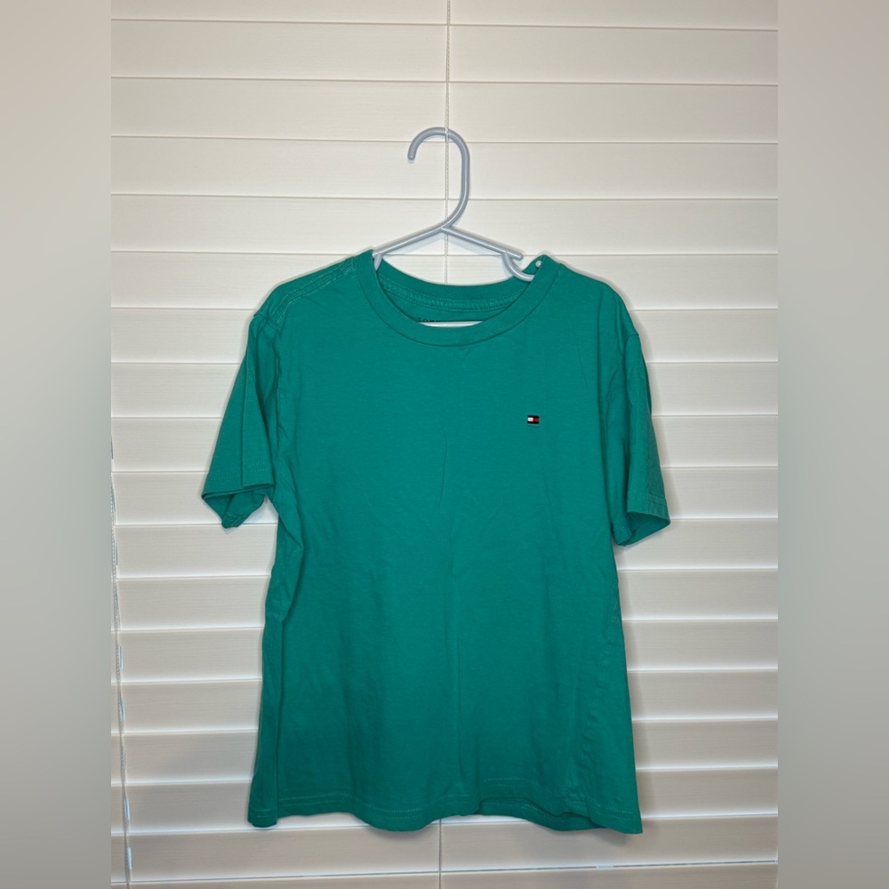 Tommy Hilfiger boys teal Short Sleeve Tee